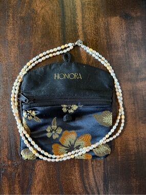 Honora RARE PIECE Freshwater Cultured Double Strand Necklace Pastel colors